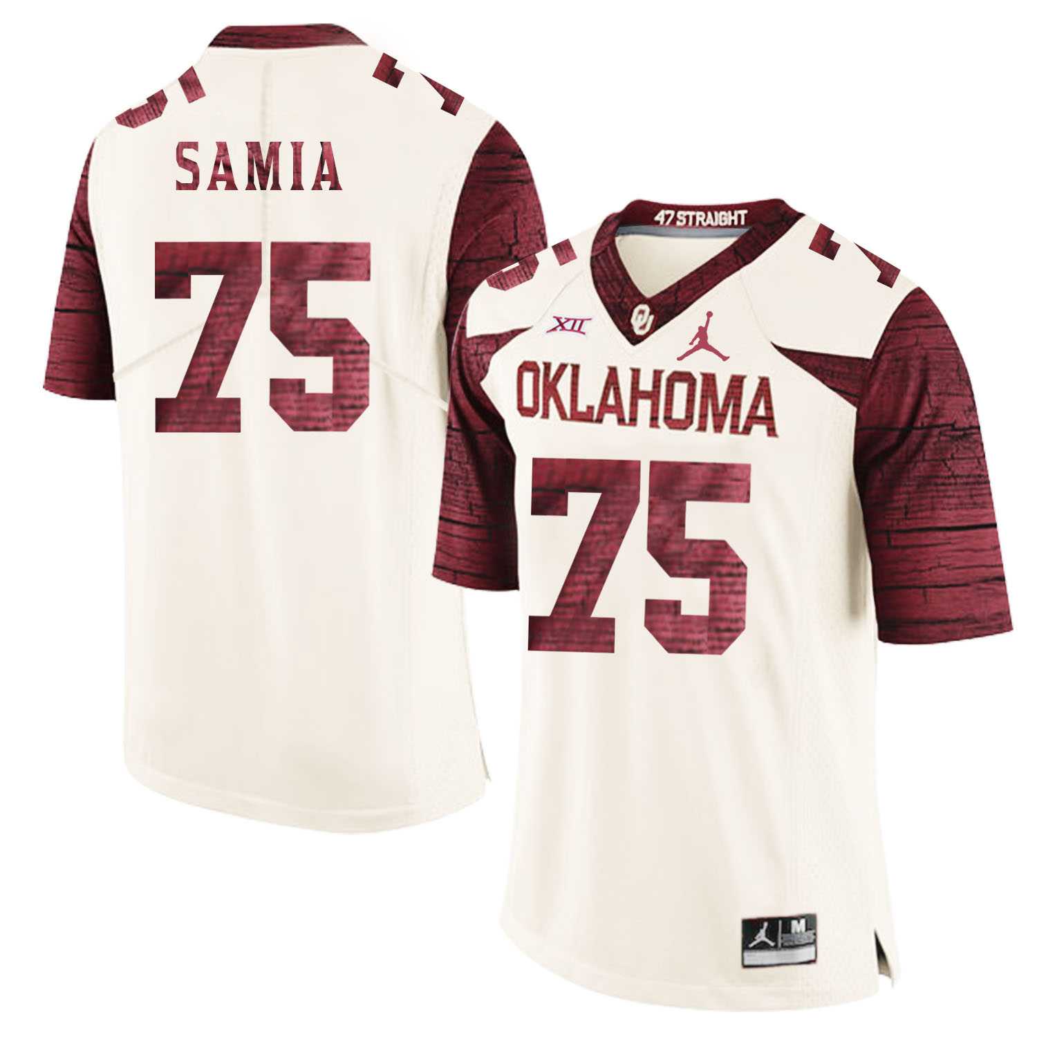 Oklahoma Sooners 75 Dru Samia White 47 Game Winning Streak College Football Jersey Dzhi,We sell and wholesale Oklahoma Sooners 75 Dru Samia White 47 Game Winning Streak College Football Jersey Dzhi on line form chian!
